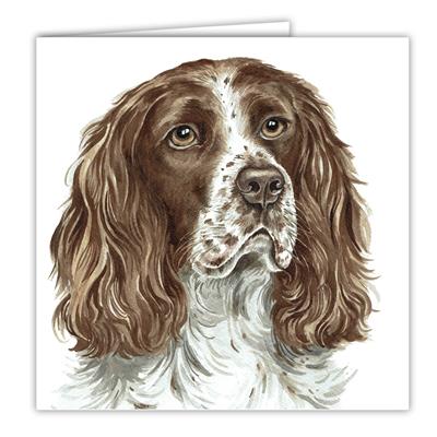 Springer Spaniel Greetings Card by WaggyDogz